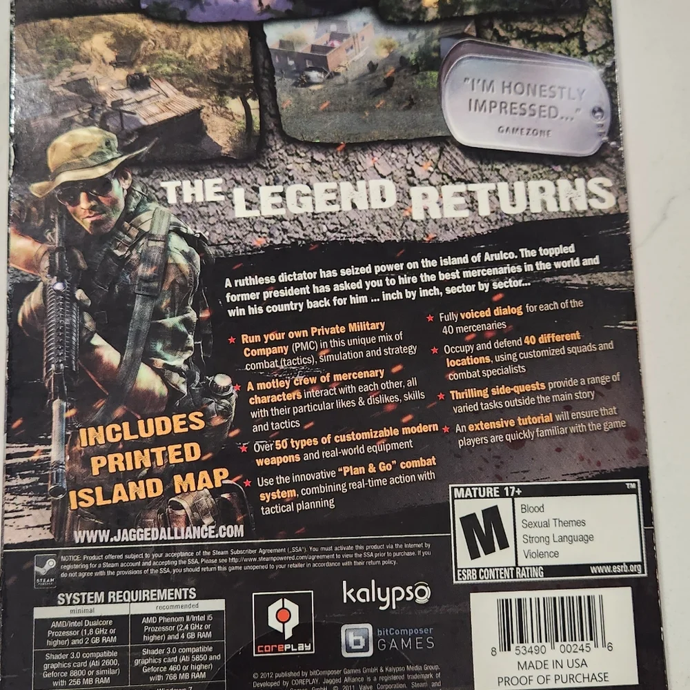 Jagged Alliance Back in Action for PC